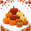 Generic Decorazioni di Halloween autunnali in velluto zucca | Set di 12, tema Halloween, decorazione autunnale, finitura in velluto