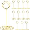 Godneei 12 Pezzi Segnaposto Tavolo, Segnaposto Matrimonio, Porta Foto | Portacarte Metallo, Titolari di Carta Numero di Tabella, Memo Clip, per Feste, Ristoranti, Foto, Matrimoni, Banchetti, Eventi
