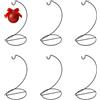 DELORIGIN 6 pezzi ornamento stand espositivo in ferro nero gancio per palline piante aeree terrario globo accessori matrimonio scacciapensieri artigianato