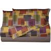 Smart Deco Home Completo letto lenzuola federe letto stampa fantasia 100% cotone Made in Italy MATRIMONIALE GEO MULTICOLOR