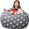 Vientiane Borsa Portaoggetti per Giocattoli Peluche, Sacco Stoccaggio Bambini, Pouf in Peluche, Tela Grande Pouf Sacco per Animali Peluche, Comodo Morbido, per Bambini Leggere e Conservare i Giocattoli（24 in）