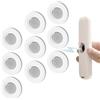 Jurqqer Supporto Magnetico per Telecomando da Parete [ Aggiornata Super Resistente] Portatelecomando Magnetico Multiuso per TV e Apparecchi, Autoadesivo senza Fori, Design Elegante, Bianco, 9 Pezzi