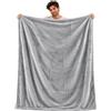 o-day Plaid Singolo Coperta Pile Divano Invernale Morbida e Calda 130x160 cm | Colore Grigio, Flanella Tinta Unita, 100% Poliestere, Lavaggio a Mano a 30 Gradi, Per Poltrona e Relax, Autunno