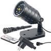Lunartec Lighting - laser di Natale: Proiettore Laser, 12 LED, 8 effetti luminosi (proiettore, casa di Natale, discoteca)