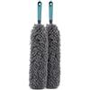 Holyhome Piumino Spolverino Microfibra | Piumino Cattura Polvere, Piume Sintetiche, Piumino Anti Acari | Set da 1 0 2 | Manico Antiscivolo TPE 52cm | Adatto per Spolverare Casa Auto Mobili