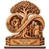 Cadeau Plus [Decorazione piatta 2D - Targa in legno] Cadeau Plus piastra in legno con supporto piatto - Mano in mano per tutta la vita - Regalo per coppia, regalo per 50 anni di matrimonio matrimonio nozze d'oro