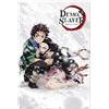 Grupo Erik Demon Slayer Poster Tanjiro e Nezuko 61 x 91,5 cm | Poster da Parete, Carta Lucida, Incorniciabile, Colori Brillanti, Decorazione Cameretta