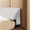 strusery Cuscino a cuneo per testiera, cuscino di supporto in schiuma ad alta densità, riempie 0-15 cm di spazio tra il materasso e la testiera, design ergonomico per il massimo comfort (bianco, 180 x