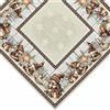 Vionara Home Centrotavola Quadrata Natalizia in tessuto Gobelin Piazzato, Tovaglietta con motivo natale, Decorazioni Natalizie per Tavola, 100% Made in Italy (Gnomo Marrone, Centrotavola 90 x 90 cm)