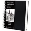 DagouColor Spiral Quaderno da Disegno Sketchbook, 60 Fogli (120 Pagine), A5 Cart