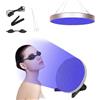 CaeliMuse Solarium per la casa, lampada abbronzante portatile da 50 W con occhiali solari, lampada abbronzante con 250 LED 460 NM, supporto pieghevole regolabile, lampada solare abbronzante per corpo e viso