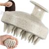 KRUMAD Spazzola massaggiante per cuoio capelluto, massaggiatore per capelli | 6,5 x 8 cm, con testa in morbido silicone, adatta per tutti i tipi di capelli, per esfoliare, stimola la crescita dei capelli