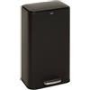 5 five simply smart 5five Delta - Pattumiera a pedale rettangolare, 30 l, colore: Nero