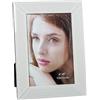 DRW Portafoto per fotografia da 10 x 15 cm in vetro da 19,5 x 14,5 x 1 cm in bianco 19,5 x 14,5 x 1 cm