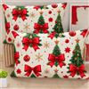 PETTI Artigiani Italiani 2 Federe Natalizie Jingle 50x80 cm | 100% microfibra, stampa digitale, set da 2, Made in Italy