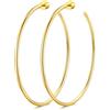 GoldChic Orecchini Cerchio Donna Semplici, Leggeri e Comodi Larghezza 2 mm | Leggeri e Ipoallergenici, Argento/Oro/Oro Rosa/Nero, 15 mm/20 mm/30 mm/40 mm/50 mm/60 mm/70 mm/80 mm/90 mm/100 mm