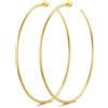 GoldChic Orecchini Cerchio Donna Semplici, Leggeri e Comodi Larghezza 2 mm | Leggeri e Ipoallergenici, Argento/Oro/Oro Rosa/Nero, 15 mm/20 mm/30 mm/40 mm/50 mm/60 mm/70 mm/80 mm/90 mm/100 mm