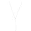 Amor Collana con ciondolo in argento sterling 925, con zirconi sintetici, 42 + 3 cm, colore bianco, in confezione regalo, 2039098