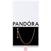PANDORA Icons - Collana con pendente a O, con maglia snake