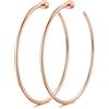 GoldChic Orecchini Cerchio Donna Semplici, Leggeri e Comodi Larghezza 2 mm | Leggeri e Ipoallergenici, Argento/Oro/Oro Rosa/Nero, 15 mm/20 mm/30 mm/40 mm/50 mm/60 mm/70 mm/80 mm/90 mm/100 mm
