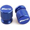 YYAOYAO Tappo del nucleo della valvola CNC Per FANTIC CABALLERO FLAT TRACK 125 250 500 RALLY/SCRAMBLER ENDURO RANGE XE125/XEF250 450/XE5 Tappi Valvola Pneumatici Per Moto(Blue)