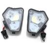 SJHFKDK Led Specchietto Retrovisore Luce Pozzanghera Coppia/set di luci cortesia a LED sotto lo specchietto laterale Uso adatto per Mercedes Benz ABCE CLA GLA GLK Classe S W176 W204 W212 W246 X164, bianche
