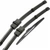 Generic Kit spazzole tergicristalli anteriore e tergilunotto Per Peugeot 207 Hatchback 2006-2014 26''+17''+16''