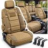 LLELEMAMO Coprisedili Auto Tattici 2027 in Stile Militare, con Tasche Portaoggetti per Camion e SUV, Protezione Imbottita per Sedili, per Viaggi e Uso Quotidiano (1Pc-A)