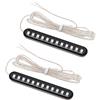 ECSiNG 2 strisce di luci a LED da 12 V, 12 V, ricambio per indicatori di direzione per moto, scooter, ATV, quad, cruiser, fuoristrada e ciclomotore