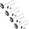 MasYosh 4 Set di Carboidrati Accelerator Pump Diaphragm 16021-393-004 per XL250R CB450SC Nighthawk CM450E