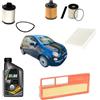 Somer Car KIT TAGLIANDO COMPATIBILE CON FIAT 500 1.3 MULTIJET 75CV 55KW DAL 10/2007 + 3L SELENIA WR 5W40