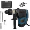 TANIASHOP Trapano Martello Demolitore Perforatore 1800W 6.8 Joule SDS PLUS con Regolazione di Velocità 0-900giri/min Potente e Versatile per Foratura e Demolizione include Mandrino a Cremagliera + Accessori