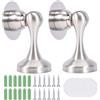 AuraNova Fermaporta Magnetico, 2 Pezzi Ferma Porta da Pavimento, Con 3M Autoadhesivos e Nascondi Viti Montate, Fermaporta a Doppio Scopo Con, per Ufficio, Hotel, Camerette, Bagno, Balcone