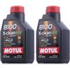 Motul Olio motore Motul 8100 X-CLEAN EFE 5W30 LT. 1 (Confezione da 2)