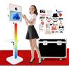 DOWWEI Multi-Purpose Photo Booth Machine con Touchscreen da 15.6 pollici, Selfie Magic Mirror DSLR Fotobooth, Foto Box per la Condivisione, Matrimonio (White, 15.6Inch)