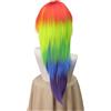Gladiaond 1pc anime capelli sintetici cosplay da donna Rainbow Dash multi colore parrucche festa resistenti al calore for costume