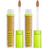 NYX Professional Makeup Wonder Snatch Concealer Correttore Waterproof 16 Golden Definisce Scolpisce Corregge a Lunga Tenuta 24H Formula Vegana con Estratto di Guaranà e Peptidi - 2 Flaconi da 3ml
