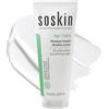 Soskin - Maschera viso levigante a doppia azione e scrub esfoliante - Raffina i pori e uniforma il tono della pelle - Aiuta a ridurre le imperfezioni e levigare la texture della pelle ruvida - 75 ml