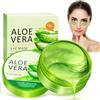 QEEROYO 60 Pezzi Aloe Vera Patch Occhi, Collagene Patch Occhi, Patch Occhiaie e Rughe, per Rughe e Puffiness,Cerotti Rassodanti e Contorno Idratante, Adatto a Uomo e Donna