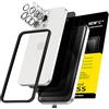 NEW'C Pellicola Vetro Privacy per iPhone 15 Pro Max, Protezione Fotocamera | Set da 6, 3x Vetri Temperati + 3x Protezioni Fotocamera, Nero, Vetro Privacy, Kit Installazione Incluso, Privacy 28°