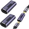 Watlikeup 2 adattatori da USB C femmina a femmina, accoppiatore USB C, prolunga USBC, trasferimento dati 40 Gbps 8K a 60 Hz, display video 240 W, alimentazione per dispositivi USB4 Thunderbolt 3/4