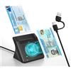 Bawanfa Pro Lettore CIE 3.0 Carta d'Identità e Tessera Sanitaria - USB-A e USB-C Lettore NFC Smart Card per Firma Digitale, CIE 3.0, Tessera Sanitaria, CNS, CRS e carta Camera di Commercio-PC, Mac, Linux, Android