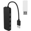Generico USB Splitter - 4 In 1 USB Hub Docking Station | Laptop Expansion Adapter | 4 In 1 USB Splitter Hub with USB 2.0, USB 3.0 and Type C 3.0 Options, ABS Laptop Expansion Dock for File Transfer and Multipl
