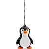 Ocnvlia Chiavetta USB 2.0 da 16 GB, con simpatico pinguino, colore nero e
