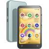 TIMMKOO Lettore MP3 per bambini da 16 GB con Bluetooth e WiFi, controllo genitori, lettore musicale da 4 pollici con Spotify, udibile fino a 1 TB (verde acqua)