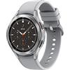 Samsung Galaxy Watch4 Classic - SmartWatch Acciaio Inox, Ghiera Rotante, Monitoraggio Benessere, Fitness Tracker, Schermo 1.4, Argento (Silver), 46 mm, 2021 [Versione Italiana]