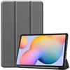 SATURCASE Custodia per Samsung Galaxy Tab S6 Lite 10.4 2020 2022 2024, in pelle PU, pieghevole, con funzione Sleep/Wake automatica (grigio)