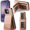 LIAOCY Custodia per Xiaomi Redmi Note 17 Pro 5G, Cover a Portafoglio con Blocco RFID, Cover Sottile Anticaduta con Supporto per Portacarte[Chiusura Magnetica], Pink.