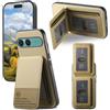 LIAOCY Custodia per Sony Xperia 10 VII, Cover a Portafoglio con Blocco RFID, Cover Sottile Anticaduta con Supporto per Portacarte[Chiusura Magnetica], Khaki.