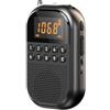 Generic Radio portatile ricaricabile tascabile radio AM FM radio sintonizzazione digitale (nero)